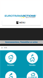 Mobile Screenshot of eurotransactions.fr